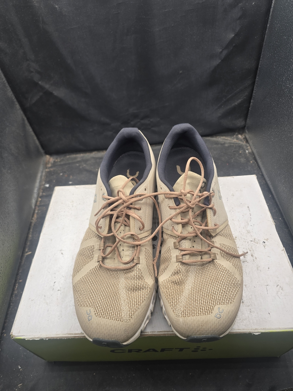 Men's Beige Athletic Running Shoes with Neutral Design